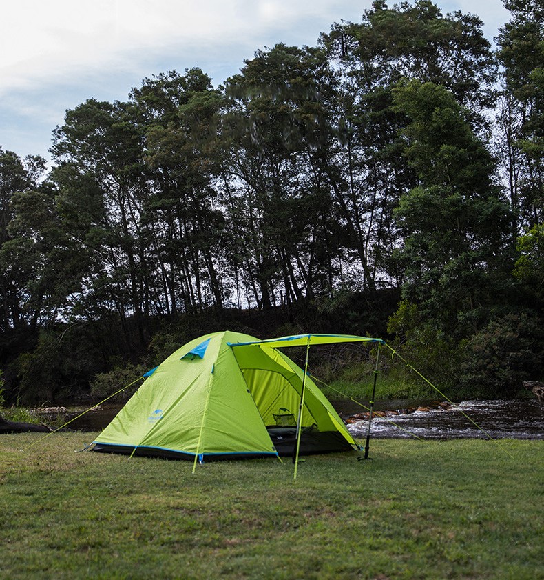 Naturehike stan P3 pro 2-3 osoby váha 2400g-  světle zelený 